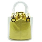 Pre-owned Fabric handbags Salvatore Ferragamo Pre-owned , Green , Dame...