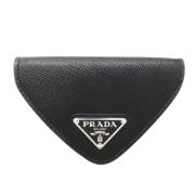 Pre-owned Leather wallets Prada Vintage , Black , Dames