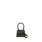 Groene Leren Crossbody Tas Jacquemus , Green , Dames