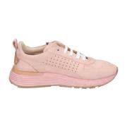 Suede Leren Dames Sneakers Moma , Pink , Dames