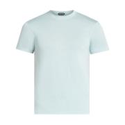 Heldere Blauwe T-shirts en Polos Tom Ford , Blue , Heren