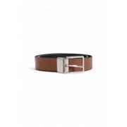 REV 3.5 Leren Riem Herfst/Winter Collectie Tommy Hilfiger , Brown , He...