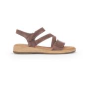 Moderne Comfortabele Leren Sandalen Gabor , Brown , Dames