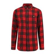 Madras Check Overhemd Polo Ralph Lauren , Red , Heren