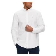 Lange Mouw Oxford Overhemd Tommy Jeans , White , Heren