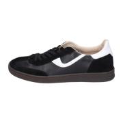 Leren Sneakers voor Mannen Moma , Black , Heren