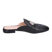 Leren Damesandalen Stijlvol Pollini , Black , Dames