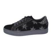 Velvet Damessneakers Stokton , Black , Dames