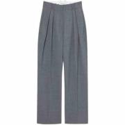 Wijde Pijp Tailored Broek Róhe , Gray , Dames