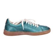 Vintage Leren Dames Sneakers Moma , Green , Dames