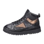 Leren Sneakers voor Vrouwen Moma , Black , Dames