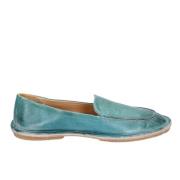 Leren Loafers voor Vrouwen Moma , Green , Dames