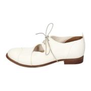 Elegante Vintage Leren Schoenen voor Vrouwen Moma , White , Dames