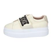 Canvas Damesneakers Stijlvolle Schoenen Stokton , Beige , Dames