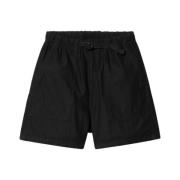 Relaxed Fit Katoenen Shorts Carhartt Wip , Black , Heren