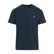 Blauwe Chase T-Shirt Carhartt Wip , Blue , Heren