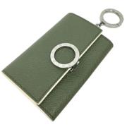 Pre-owned Leather key-holders Bvlgari Vintage , Green , Dames