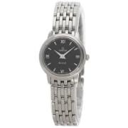 Pre-owned Stainless Steel watches Omega Vintage , Black , Dames