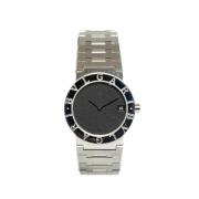 Pre-owned Stainless Steel watches Bvlgari Vintage , Black , Dames