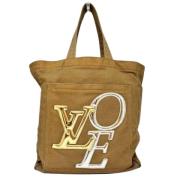 Pre-owned Canvas louis-vuitton-bags Louis Vuitton Vintage , Brown , Da...