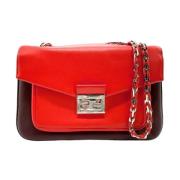 Pre-owned Leather shoulder-bags Fendi Vintage , Red , Dames