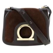 Pre-owned Suede shoulder-bags Salvatore Ferragamo Pre-owned , Brown , ...