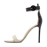 Pre-owned Leather sandals Gianvito Rossi Pre-owned , Black , Dames