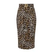 Bruine Geplooide Rok Elisabetta Franchi , Brown , Dames