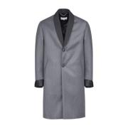 Grijze Wollen Jas Maison Margiela , Gray , Heren