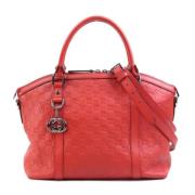 Pre-owned Leather shoulder-bags Gucci Vintage , Red , Dames