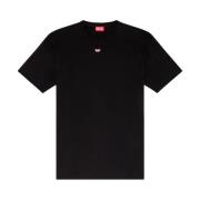 Zwarte T-shirts en Polos Diesel , Black , Heren