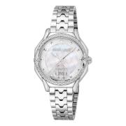 Dames Roestvrijstalen Analoge Horloge Roberto Cavalli , Gray , Dames