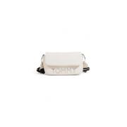 Langwerpige Flap Crossbody Tas Tommy Hilfiger , Beige , Dames