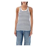 Gestreepte Tanktop Navy Wit Jean Paul Gaultier , White , Dames