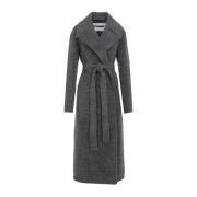 Luxe Grijze Jas Aw24 Jil Sander , Gray , Dames