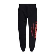 Sportieve Print Broek Zwart Alexander McQueen , Black , Heren