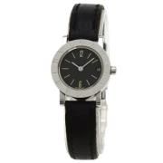 Pre-owned Stainless Steel watches Bvlgari Vintage , Black , Dames