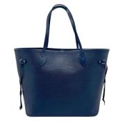 Pre-owned Leather shoulder-bags Louis Vuitton Vintage , Blue , Dames