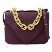 Pre-owned Leather shoulder-bags Bottega Veneta Vintage , Purple , Dame...