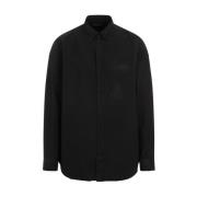 Zwarte Cocoon Lange Mouw Shirt Balenciaga , Black , Heren