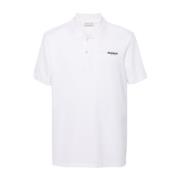 Witte Polo Shirt Geborduurd Logo Alexander McQueen , White , Heren