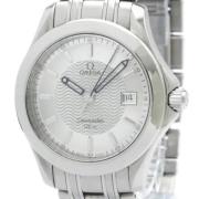 Pre-owned Stainless Steel watches Omega Vintage , White , Heren