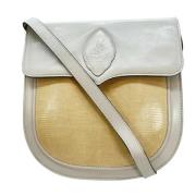 Pre-owned Leather shoulder-bags Yves Saint Laurent Vintage , Beige , D...