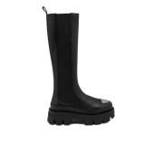 Hoge Zwarte Chelsea Boot Misbhv , Black , Dames