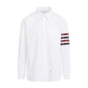 Klassieke Witte Katoenen Overhemd Thom Browne , White , Heren