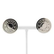 Pre-owned Metal earrings Hermès Vintage , Gray , Dames