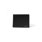 Trifold Portemonnee met Muntvak Calvin Klein , Black , Heren