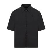 Zwarte Tech Stof Rits Shirt Givenchy , Black , Heren