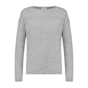 Kasjmier Gebreide Trui Allude , Gray , Dames