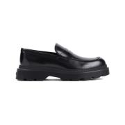 Zwarte Leren Loafers Stijlvol Ontwerp Tod's , Black , Heren